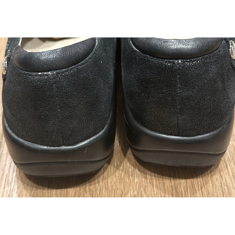 Alegria Keli Slip-On Clogs Women 38 Round Toe Black Leather Comfort Shoes - Picture 15 of 15